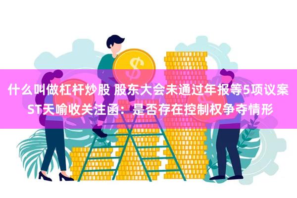 什么叫做杠杆炒股 股东大会未通过年报等5项议案 ST天喻收关注函：是否存在控制权争夺情形