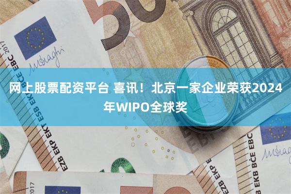 网上股票配资平台 喜讯！北京一家企业荣获2024年WIPO全球奖