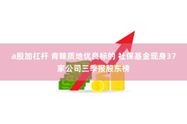 a股加杠杆 青睐质地优良标的 社保基金现身37家公司三季报股东榜